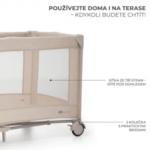 KINDERKRAFT Postieľka cestovná Joy 2 Beige