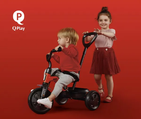 QPLAY Trojkolka Ant plus Rose, vek 2 - 6 rokov