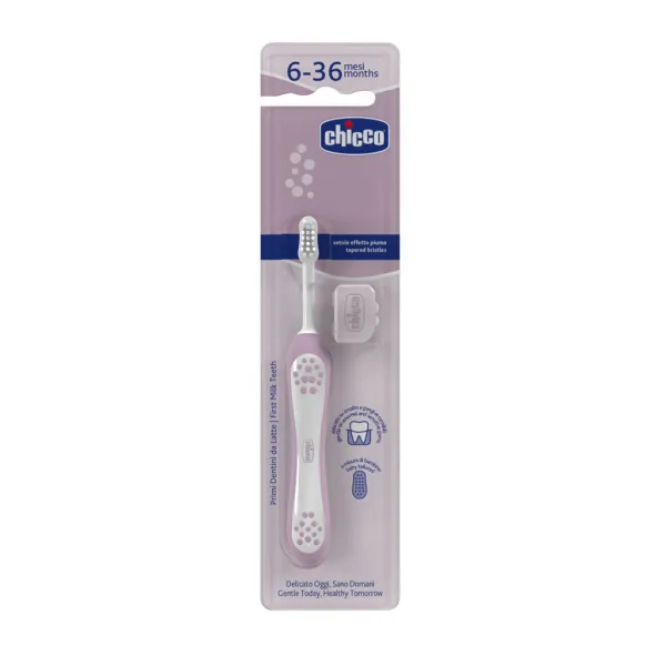CHICCO Kefka zubná pre deti Lilac 6-36m