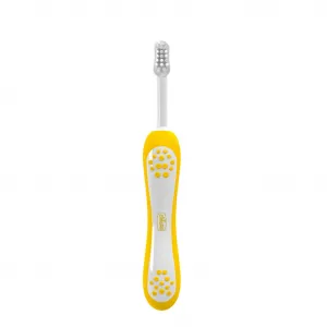 CHICCO Set zubných kefiek pre deti Lilac-Mustard 6-36m, 2ks