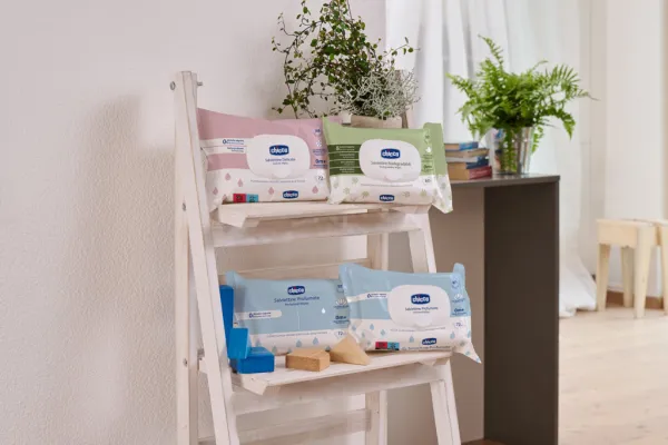CHICCO Detské vlhčené utierky jemne parfumované 72 ks