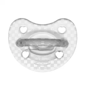 CHICCO Cumlík Physio Luxe celosilikónový 16-36m crystal 2 ks