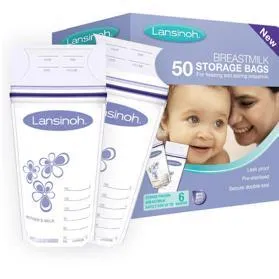 LANSINOH Sáčky na skladovanie materského mlieka 180ml, 50ks