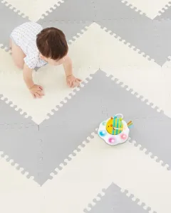 SKIP HOP Puzzle penové šedo-béžové 72 ks, 10m+