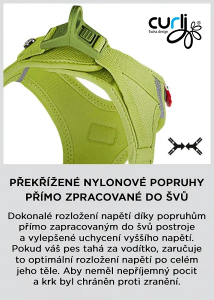 CURLI Postroj pre psov so sponou Air-Mesh Black XL, 12-18kg