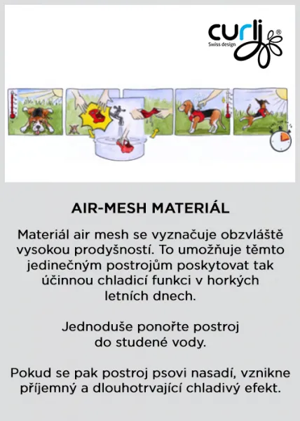 CURLI Postroj pre psov so sponou Air-Mesh Black XL, 12-18kg