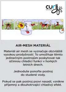 CURLI Postroj pre psov so sponou Air-Mesh Black XL, 12-18kg