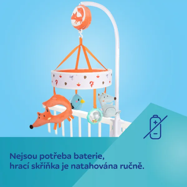 CANPOL BABIES Kolotoč plyšový s melódiami FOX