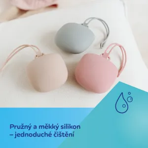 CANPOL BABIES Silikónový obal na cumlík šedý