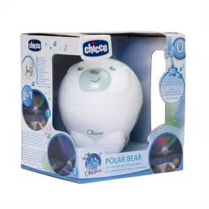 CHICCO Projektor s polárnou žiarou Polárny medveď modrý