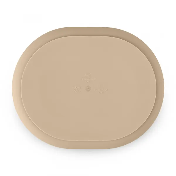PETITE&MARS Tanierik silikónový deliaci oválny Take&Match Desert Sand 6m+