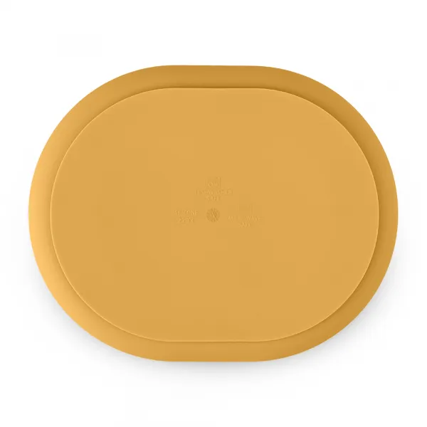 PETITE&MARS Tanierik silikónový deliaci oválny Take&Match Intense Ochre 6m+
