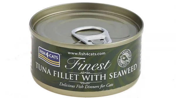FISH4CATS Konzerva pre mačky Finest tuniak s morskými riasami 70g