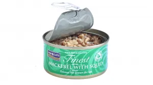 FISH4CATS Konzerva pre mačky Finest makrela s kalmárom 70 g