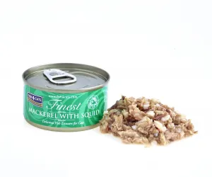 FISH4CATS Konzerva pre mačky Finest makrela s kalmárom 70 g