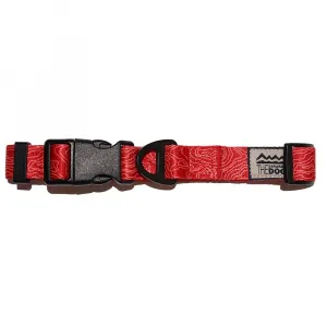 EXPLORER DOG Obojok Vrstevnica Červená L - 41-66x2, 5 cm
