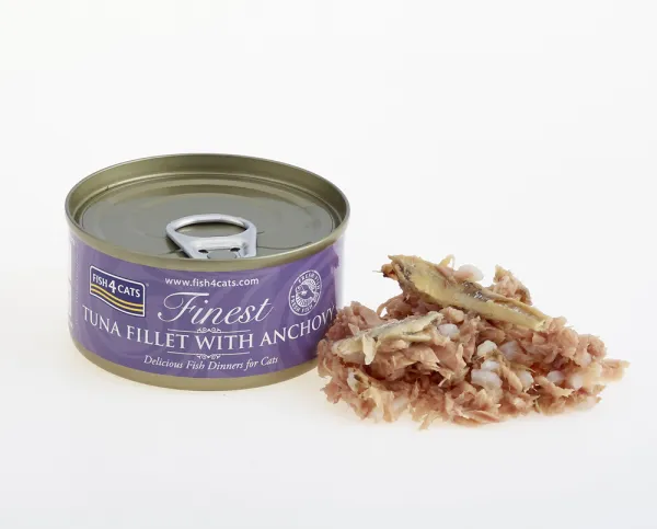 FISH4CATS Konzerva pre mačky Finest tuniak so ančovičkami 70g