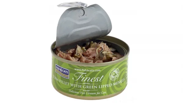 FISH4CATS Konzerva pre mačky Finest tuniak s mušľami 70g