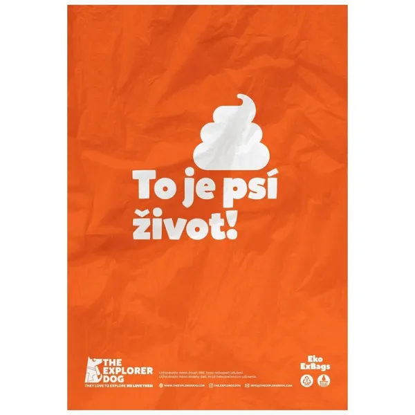EXPLORER DOG Vrecká recyklované na psie exkrementy 60 ks