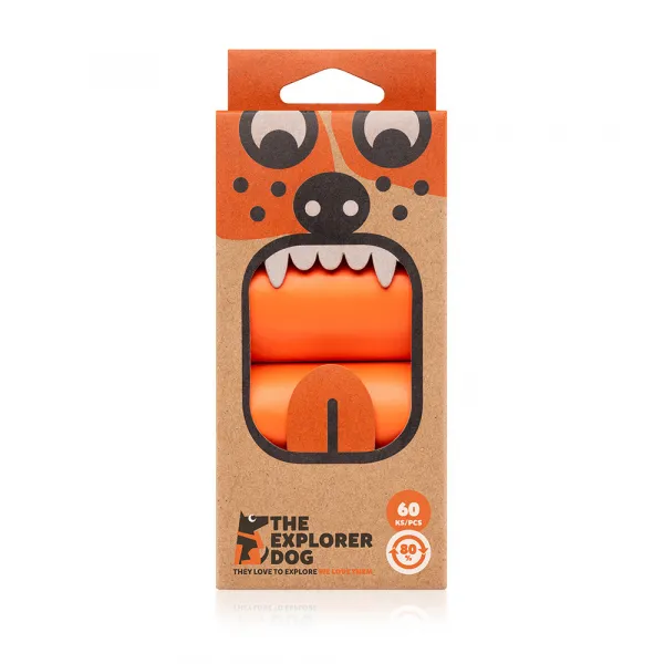 EXPLORER DOG Vrecká recyklované na psie exkrementy 60 ks