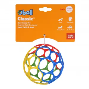 Bright Starts OBALL RATTLE 10 cm Oranžová,OBALL Hračka Oball™ Classic 10 cm mix farieb 0m+