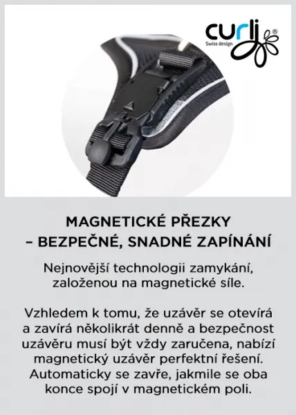 CURLI Postroj pre psov s magnetom Belka Comfort Black M, 20-30kg