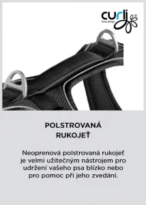 CURLI Postroj pre psov s magnetom Belka Comfort Black M, 20-30kg