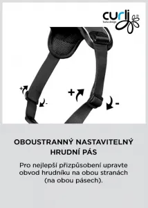 CURLI Postroj pre psov s magnetom Belka Comfort Black M, 20-30kg