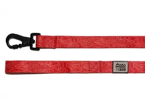 EXPLORER DOG Vodítko Vrstevnica Červená L - 170x2, 5 cm