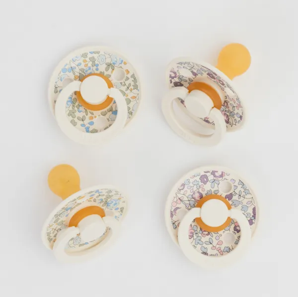 BIBS X LIBERTY Colour cumlíky z prírodného kaučuku 2ks veľ. 2 Ivory / Blush