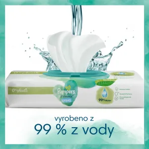 Pampers Harmonie Aqua vlhčené čistiace obrúsky pre deti 4x48 ks