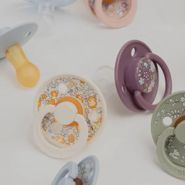 BIBS X LIBERTY Colour cumlíky z prírodného kaučuku 2ks veľ. 2 Violet Sky / Mauve