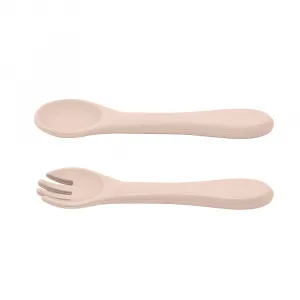 PETITE&MARS Set jedálenský silikónový TAKE&MATCH 4 ks Desert Sand 6m+