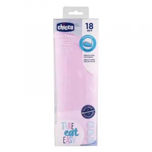 CHICCO Prestieranie silikónové, ružová 18m+