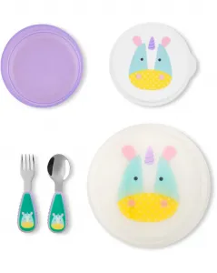 SKIP HOP Zoo Set jedálenský 5 ks Jednorožec 12m+