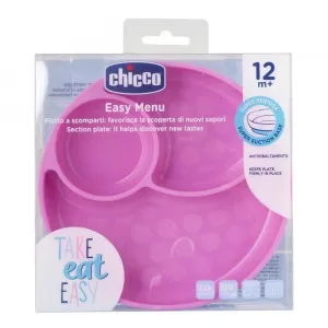 CHICCO Tanier silikónový, ružová 12m+