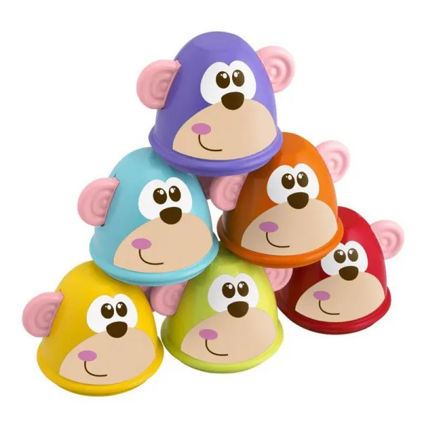 Chicco Kolky opičky,CHICCO Kolky veselé opičky 18m+ 6 ks