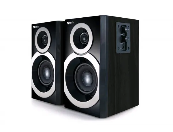 Repro C-TECH SPK-310B, 2.0, černé, dřevěné