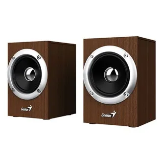 Genius reproduktory SP-HF280, 2.0, 6W, hnědé, regulace hlasitosti, 3,5 mm jack (USB), 100Hz~20kHz