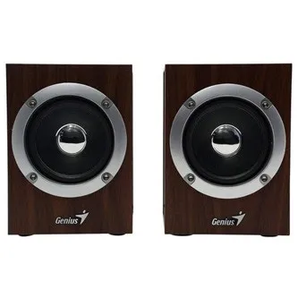 Genius reproduktory SP-HF280, 2.0, 6W, hnědé, regulace hlasitosti, 3,5 mm jack (USB), 100Hz~20kHz