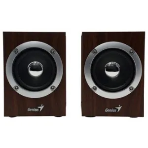 Genius reproduktory SP-HF280, 2.0, 6W, hnědé, regulace hlasitosti, 3,5 mm jack (USB), 100Hz~20kHz