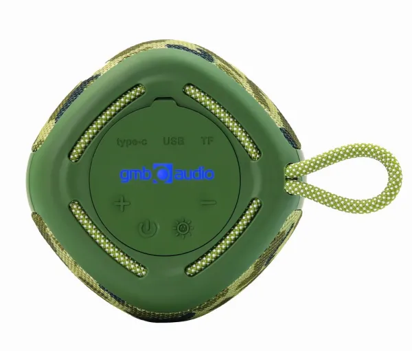 Repro GEMBIRD SPK-BT-LED-03, Bluetooth, 5W, RGB LED podsvícení, camo