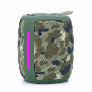 Repro GEMBIRD SPK-BT-LED-03, Bluetooth, 5W, RGB LED podsvícení, camo