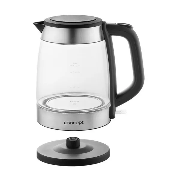 Rýchlovarná kanvica sklenená SILVER 1,7 l