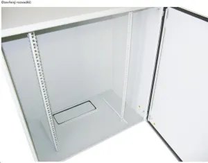 XtendLan 19" venkovní vodotěsný rozvaděč 17U 600x600, krytí IP55, nosnost 65kg, šedý