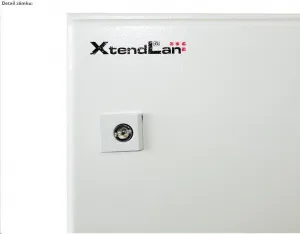 XtendLan 19" venkovní vodotěsný rozvaděč 17U 600x600, krytí IP55, nosnost 65kg, šedý