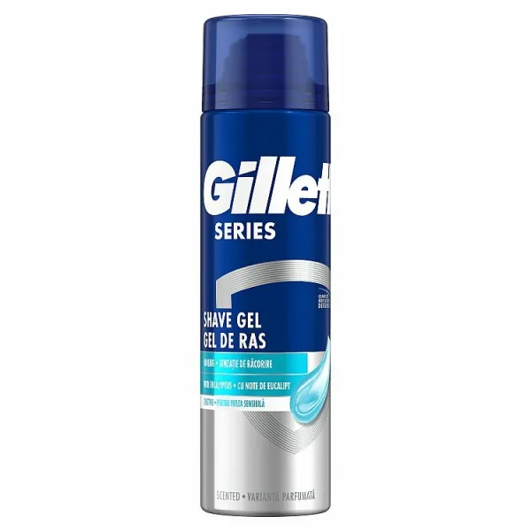 Gillette Series Chladivý Gél Na Holenie S Eukalyptom, 200ml