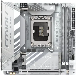 GIGABYTE MB Sc LGA1851 B860I AORUS PRO ICE, Intel B860, 2xDDR5, 1xThunderbolt, 1xDP, 1xHDMI, WiFi, Mini-ITX