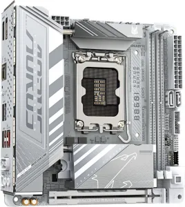 GIGABYTE MB Sc LGA1851 B860I AORUS PRO ICE, Intel B860, 2xDDR5, 1xThunderbolt, 1xDP, 1xHDMI, WiFi, Mini-ITX
