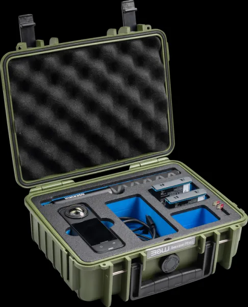 BW Outdoor Case Type 1000 pre Insta360 X4, bronzovo zelené